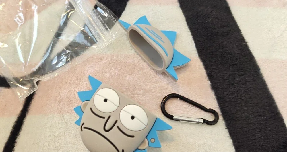 Rick Silicone Airpod Case With Attachment